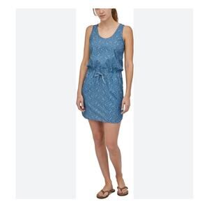Patagonia‎ Women's Fleetwith Sleeveless Cross Back Blue Dress Size S